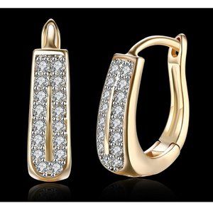 New 18K Gold Plated Hoops Earrings